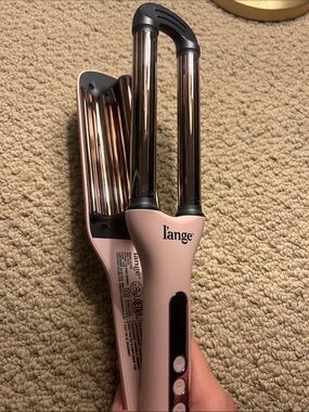 Lange Pink Hair Waver with Rose Gold Barrels